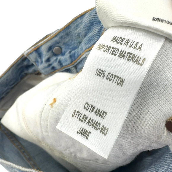 Agolde Jamie Jeans High Rise Classic Denim Shakedown Light Wash Blue Size 23 - Picture 11 of 11